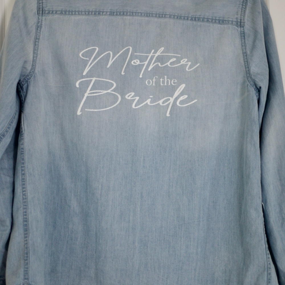 Mother of The Bride size small chambray top
